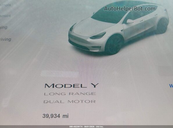 7SAYGDEE8PA025301 2023 TESLA MODEL Y White 