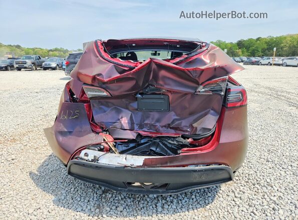 7SAYGDEE8PA026125 2023 TESLA MODEL Red Հետևի տեսք