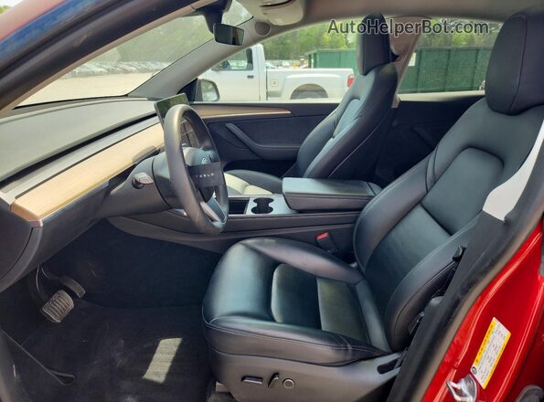 7SAYGDEE8PA026125 2023 TESLA MODEL Red Սալոնի դիմացի տեսք