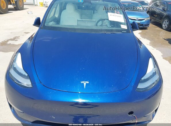 7SAYGDEE8PA077463 2023 TESLA MODEL Y Blue Widok z tyłu