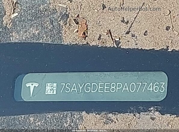 7SAYGDEE8PA077463 2023 TESLA MODEL Y Blue Widok deski rozdzielczej