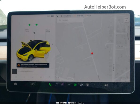 7SAYGDEE8PA120053 2023 TESLA MODEL Y White Widok tylnych siedzeń