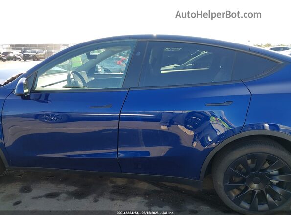 7SAYGDEE8PA185176 2023 TESLA MODEL Y Синий Вид задней части салона
