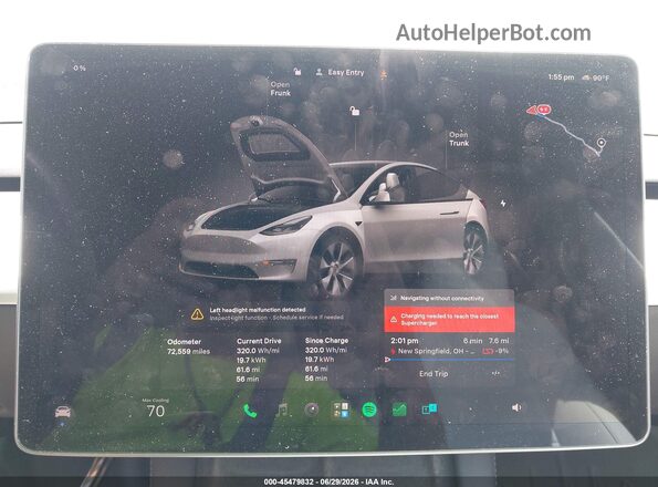 7SAYGDEE8PF697202 2023 TESLA MODEL Y White 