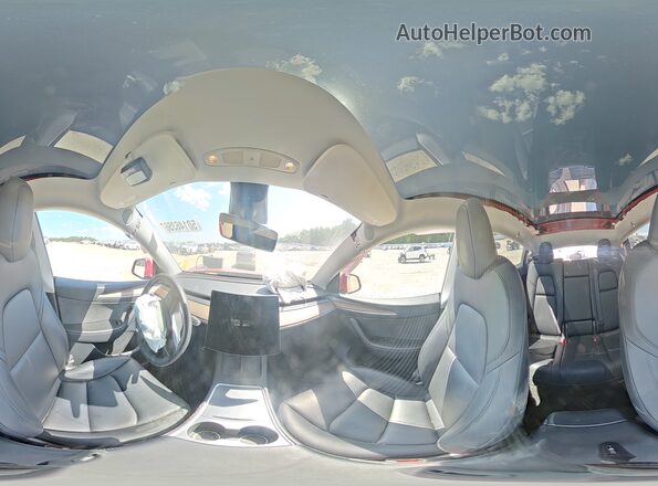 7SAYGDEE8PF708053 2023 TESLA MODEL Red Вид наклейки з VIN-кодом