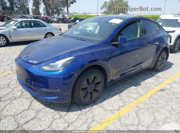 7SAYGDEE8RF152989 2024 TESLA MODEL Y Синий Передняя левая четверть