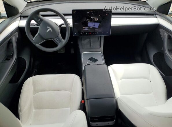 7SAYGDEE8SF297696 2025 TESLA MODEL Black Widok deski rozdzielczej