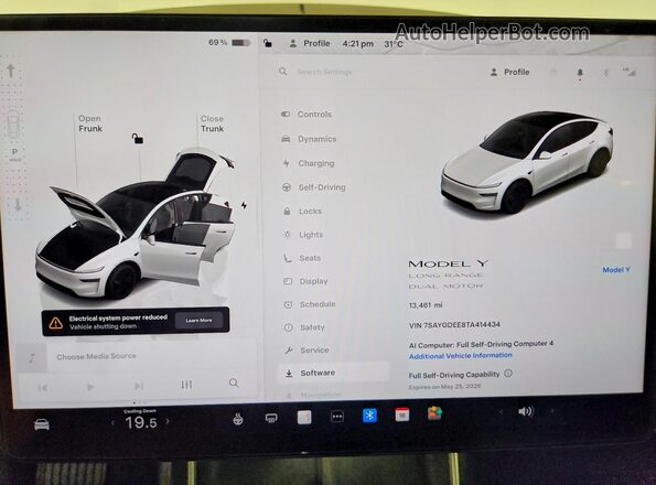 7SAYGDEE8TA414434 2026 TESLA MODEL White 