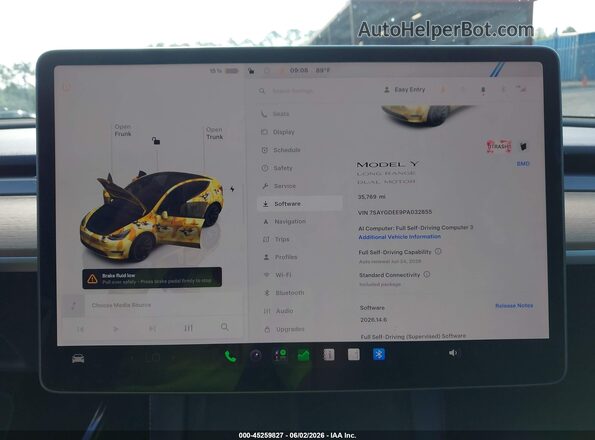 7SAYGDEE9PA032855 2023 TESLA MODEL Y Blue 