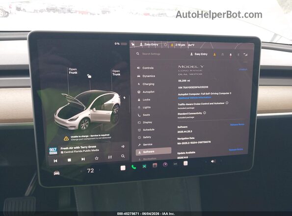 7SAYGDEE9PA035206 2023 TESLA MODEL Y White 
