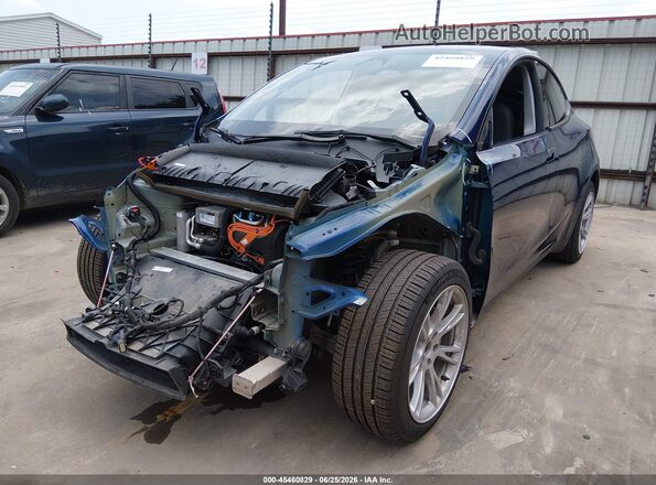 7SAYGDEE9PA129795 2023 TESLA MODEL Y Dark Blue Передня ліва чверть