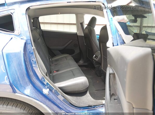 7SAYGDEE9PA129795 2023 TESLA MODEL Y Dark Blue Вид наклейки з VIN-кодом
