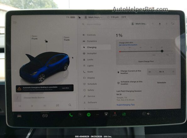 7SAYGDEE9PA129795 2023 TESLA MODEL Y Dark Blue 