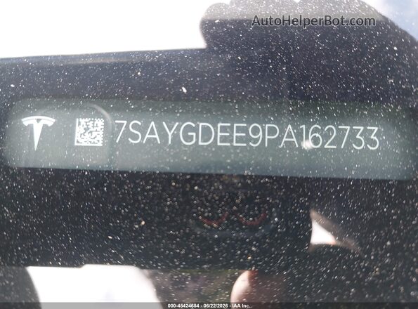 7SAYGDEE9PA162733 2023 TESLA MODEL Y Gray Вид підкапотного простору