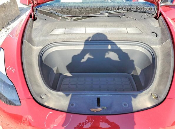 7SAYGDEE9PF811272 2023 TESLA MODEL Red უკანა სალონის ხედი