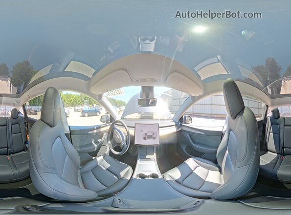 7SAYGDEE9RA231178 2024 TESLA MODEL Серый Панорамный вид салона 360°