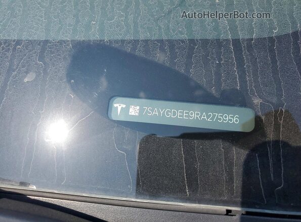7SAYGDEE9RA275956 2024 TESLA MODEL Blue Вид підкапотного простору
