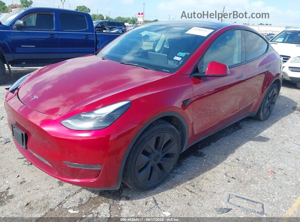 7SAYGDEE9RA325612 2024 TESLA MODEL Y Красный Передняя левая четверть