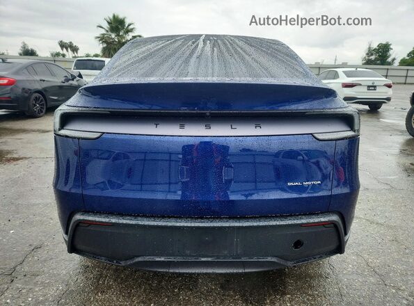 7SAYGDEE9TF368325 2026 TESLA MODEL Blue უკანა ხედი