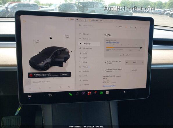 7SAYGDEEXNA009372 2022 TESLA MODEL Y Gray 