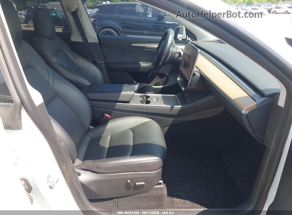 7SAYGDEEXPA083877 2023 TESLA MODEL Y White წინა სალონის ხედი