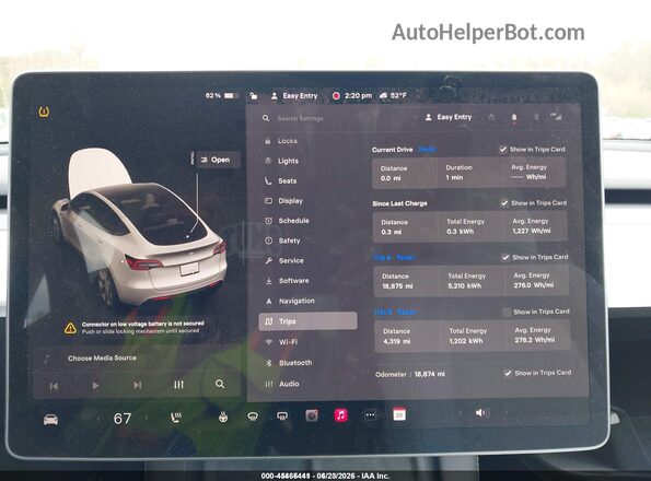 7SAYGDEEXPA098525 2023 TESLA MODEL Y White უკანა სავარძლების ხედი