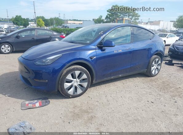 7SAYGDEEXPF702271 2023 TESLA MODEL Y Dark Blue Передня ліва чверть