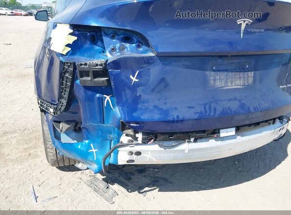 7SAYGDEEXPF702271 2023 TESLA MODEL Y Dark Blue Вид спереду