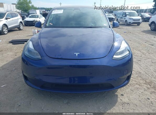 7SAYGDEEXPF702271 2023 TESLA MODEL Y Dark Blue Вид панелі приладів