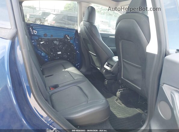 7SAYGDEEXPF702271 2023 TESLA MODEL Y Dark Blue Вид наклейки з VIN-кодом