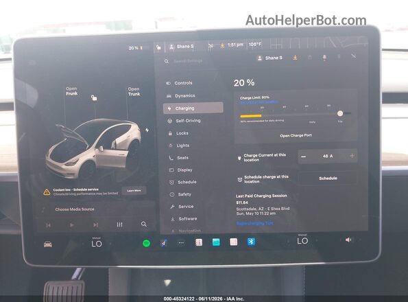 7SAYGDEEXPF791033 2023 TESLA MODEL Y Белый 