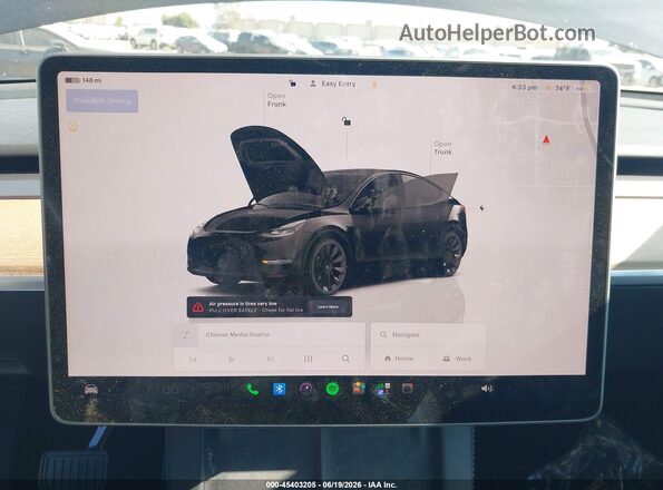 7SAYGDEEXPF855734 2023 TESLA MODEL Y Black 