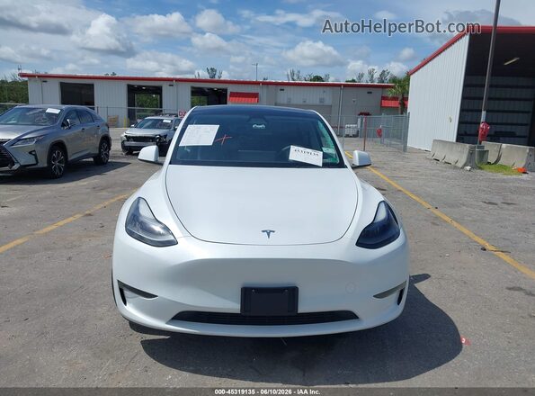 7SAYGDEEXRA253965 2024 TESLA MODEL Y White Առջևի վահանակի տեսք