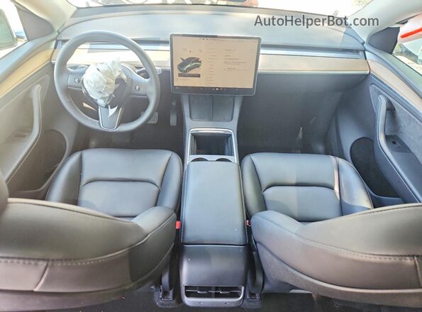 7SAYGDEEXRA274556 2024 TESLA MODEL Белый Вид панели приборов