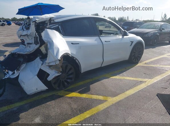 7SAYGDEF0NF323690 2022 TESLA MODEL Y White უკანა მარჯვენა