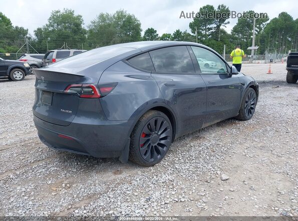 7SAYGDEF0NF381976 2022 TESLA MODEL Y Gray Задня права чверть