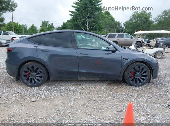 7SAYGDEF0NF381976 2022 TESLA MODEL Y Gray Вид задньої частини салону