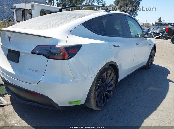 7SAYGDEF0NF555464 2022 TESLA MODEL Y White Tył prawy