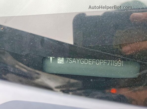7SAYGDEF0PF711991 2023 TESLA MODEL Gray Engine compartment view