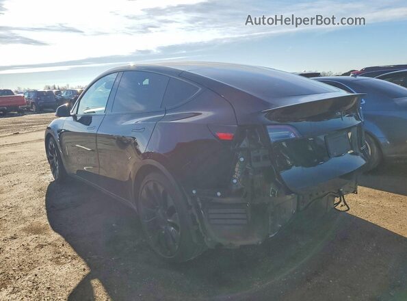 7SAYGDEF1NF326906 2022 TESLA MODEL Black Rear left