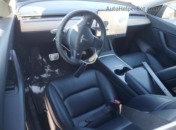 7SAYGDEF1NF326906 2022 TESLA MODEL Black Dashboard view