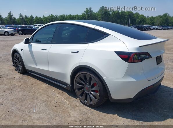 7SAYGDEF1NF468186 2022 TESLA MODEL Y White უკანა მარცხენა