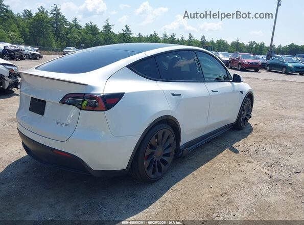 7SAYGDEF1NF468186 2022 TESLA MODEL Y White უკანა მარჯვენა