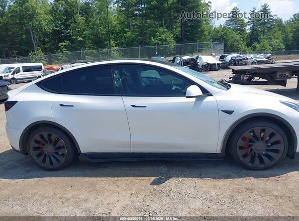 7SAYGDEF1NF468186 2022 TESLA MODEL Y White წინა პანელის ხედი