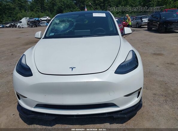 7SAYGDEF1NF468186 2022 TESLA MODEL Y White უკანა ხედი