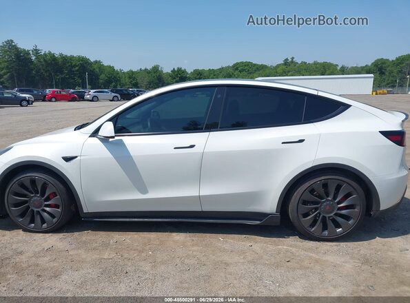 7SAYGDEF1NF468186 2022 TESLA MODEL Y White ხელსაწყოთა პანელის ხედი
