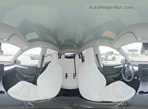 7SAYGDEF1RA275099 2024 TESLA MODEL White Vista de la etiqueta del VIN