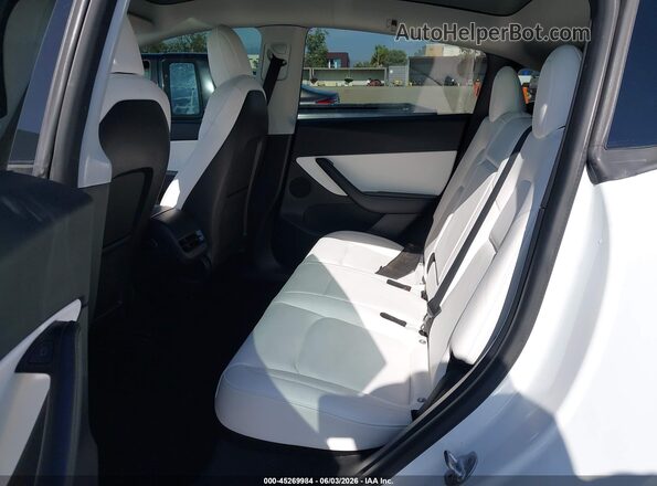 7SAYGDEF2NF346369 2022 TESLA MODEL Y White VIN կոդի պիտակի տեսք
