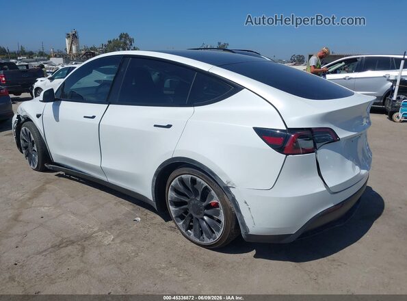 7SAYGDEF2PF791195 2023 TESLA MODEL Y White Rear left