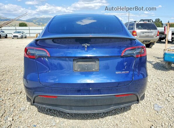 7SAYGDEF2PF882399 2023 TESLA MODEL Blue Widok z tyłu